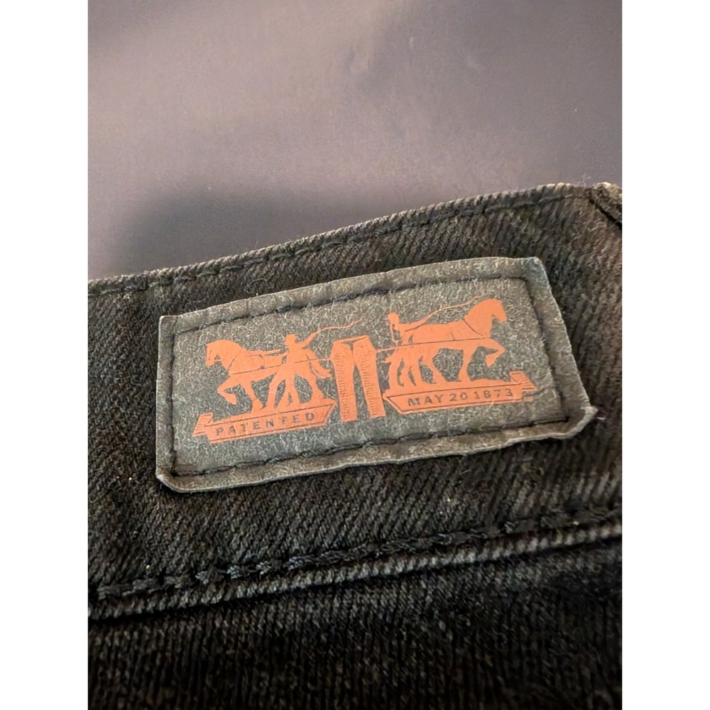 Levis Women 529 Curvy Skinny Leg Jeans Black Tab Dark Wash Mid Rise Slim Fit 29 - Picture 8 of 10